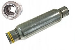 Пламегаситель (стронгер) Ф45 550х76 с диффузором, корпус алюмин. с шумопогл. жаростойкой набивкой