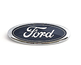 Знак капота Ford черный 18см (на скотче)