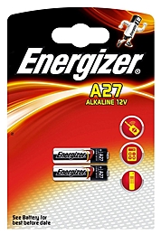Батарейка А27 BL-2 Energizer для брелока сигнализации (1шт)