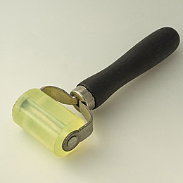 Ролик прикаточный 30мм D35мм силиконовый с деревянной ручкой 