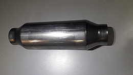 Пламегаситель (стронгер) Ф57 300х89 с диффузором, корпус нерж.сталь с шумопогл. жаростойкой набивкой