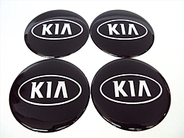 Логотип на колпак литого диска KIA (4шт)