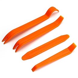 Съемники для обивки  4 предмета пластик. оранжевый