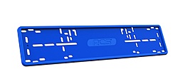 Рамка номерного знака Синяя силиконовая (без жесткой основы) (1шт)