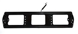Рамка заднего номерного знака подсветка боковая черная